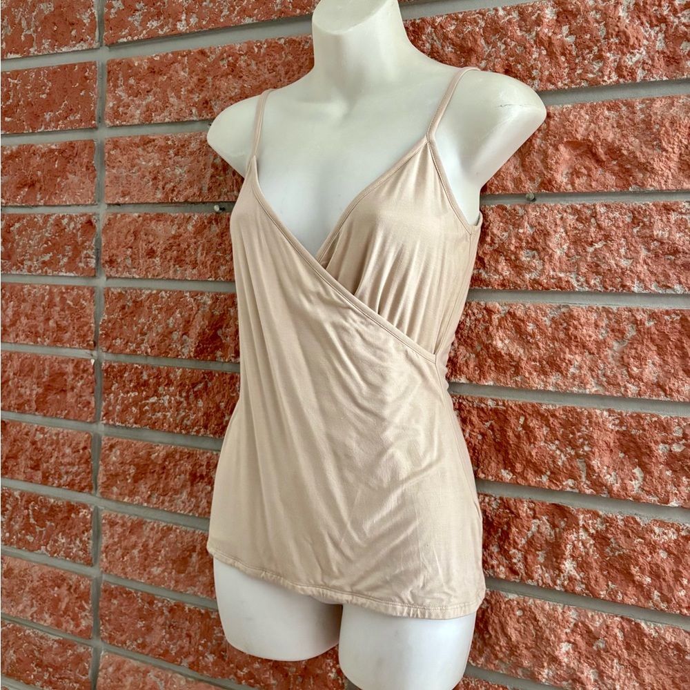 🌟 Beige Wrap Tank Top